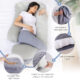 U Shaped Cooling Fabric Pregnancy Pillow - Image 4